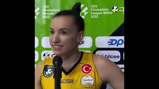 Gabi Guimarães. interview after Vakifbank vs Fenerbahçe match