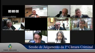 TJGO - 1ª Câmara Criminal - Sessão de Julgamentos transmitida AO VIVO em 02/08/2022 às 09h