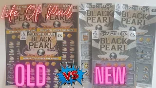 New £5 Lottery Scratch Cards. £15 of the new Black Pearl vs £15 of old Black Pearl