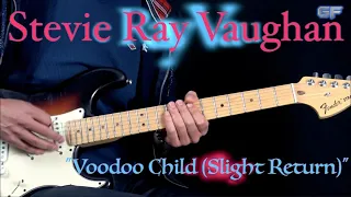 Stevie Ray Vaughan - "Voodoo Child (Slight Return)" (EXCERPT) - Rock Guitar Lesson (w/Tabs)