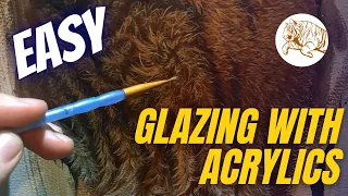 How To GLAZE Using Acrylics | Fur Painting Tips