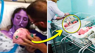 A nurse puts the baby on her dead mother’s breast. A real miracle occurs.