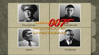 GoldenEye 007 - 4 Player Multiplayer Splitscreen Livestream #4 - Default GE and mods