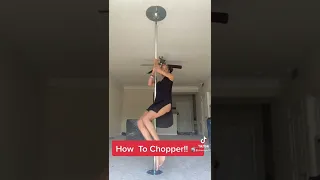 How To Chopper #poletricks #chopper #beginnerpoledance