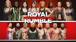 WWE 2K19: Universe Mode Royal Rumble Matches Highlights