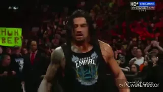 Roman Reigns Attack Triple H WWE Raw Video full HD March 2016