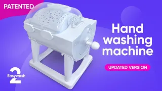 Wash and dry your clothes in 5 minutes manual washing machine !!!