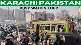 Karachi Pakistan Walking EXTREME BUSY Streets | Karachi Road #Karachi #Pakistan #LADmob #BusyStreets