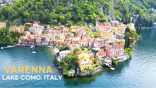 [4K]🇮🇹 Walking tour of Varenna, Lake Como, Italy & Villa Cipressi💗 Dinner at Monamour🍝🍷 Apr. 2023