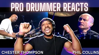 Professional Drummer Reacts Dual Cam  Phil Collins and Chester Thompson live 2004