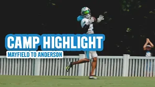 Camp Highlight: Baker Mayfield hits Robbie Anderson on a long pass