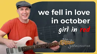 girl in red | we fell in love in october Guitar Lesson