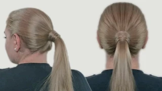 Как Сделать Конский Хвост из Волос Hair Wrapped Ponytail| No Bobby Pins| Hairstyle Hair Tutorial