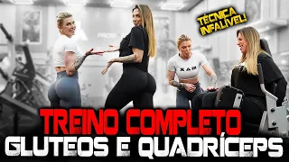 TREINO COMPLETO DE GLUTEOS E QUADRÍCEPS !!!