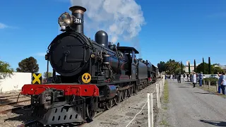 Steam Locomotive Double Heading - Departing Victor Harbor, South Australia | 4K Footage