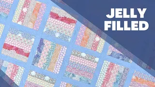 How to Make The Jelly Filled Quilt - FAST AND EASY jelly roll quilt perfect for beginners!