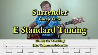 Surrender - Cheap Trick (Bass Cover with Tabs)