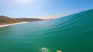 SURFING POV - PERFECT LOOOONG RIGHT (Morocco #4)