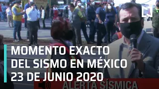 Momento exacto del sismo en CDMX 23 de junio 2020 - Expreso de la Mañana