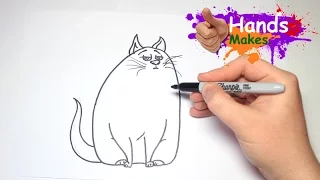 Easy How To Draw Chloe From The Secret Life of Pets Movie For Kids