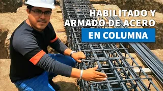 HABILITADO Y ARMADO DE ACERO EN COLUMNAS