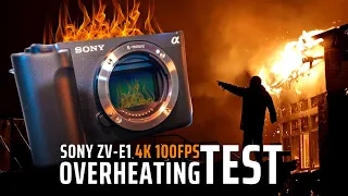 SONY ZV-E1 Overheating Test | 4K 100 fps + 1080p 200 fps