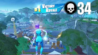 34 Elimination Solo vs Squads Win (Fortnite Chapter 4 Season 4 Gameplay)