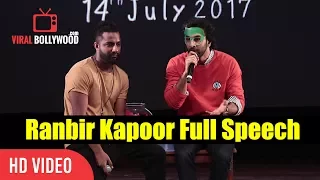 Ranbir Kapoor Full Speech Fun Time | Jagga Jasoos | Fun Time With Jagga Jasoos