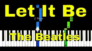 Let It Be - The Beatles EASY Piano Tutorial