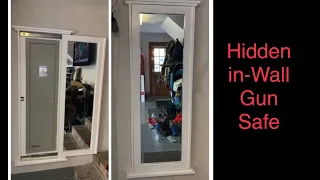 DIY Hidden In-Wall Gun Safe ( behind mirror )
