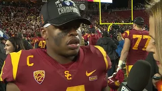 USC's Chris Hawkins dedicates Pac-12 Championship win to late grandmother