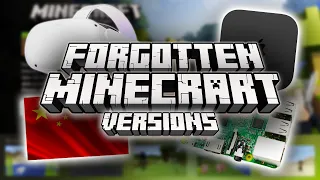 Forgotten Minecraft Versions