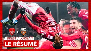 Brest 4-0 Lorient : Le résumé et les buts 🔴⚪