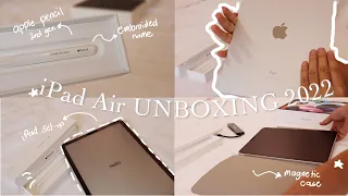 iPad air 4th gen unboxing and review 2022 🤍 64gb + accessories