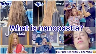 What is nanoplastia? | is it really 0 chemical hair treatment 😳| detailed review | reema aly