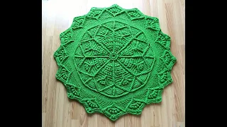 crochet home rug#64/ mandala rug/rug baile crochet/gehaakt huiskleed/Alfombra doméstica de ganchillo