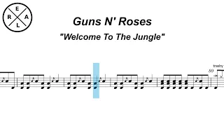 Welcome to the Jungle  - Guns N' Roses Drumscore