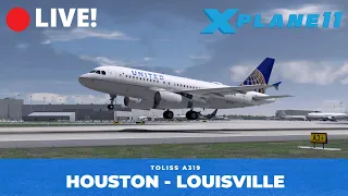 X-Plane 11 | Toliss A319 To Louisville | KHOU - KSDF