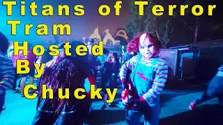 Titans of Terror Tram Hosted by Chucky - Halloween Horror Nights (Universal Studios Hollywood, CA)