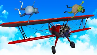 We Flew Planes and Everything Went Wrong Amazing Frog Multiplayer!