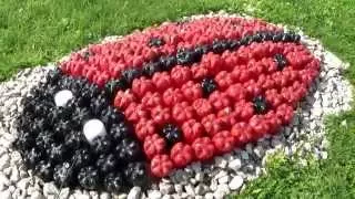 Божья коровка из пластиковых бутылок. Ladybug from plastic bottles.