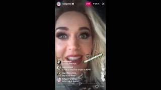 Katy Perry shows off her TOM FORD DRESS at Grammys on Instagram Live