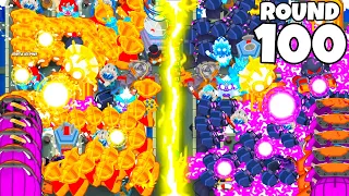 Can I Beat ROUND 100 in BANANZA?! (Bloons TD Battles 2)