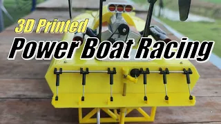 Rc Boat Racing 3D Printed  #powerboat #rcboats