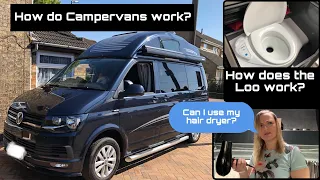 How do Campervans work? Campervans explained toilet, electrics, gas and water