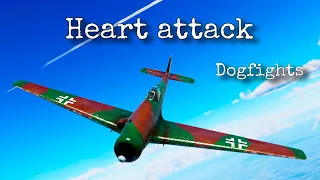 Dogfights That Causes Heart Attacks - War Thunder Simulator ( Ta 152 H-1)