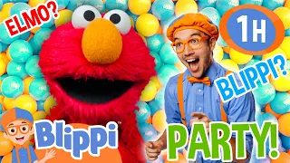 Blippi Throws ELMO An Awesome Party! 🎉| Kids TV Shows | Fun For Kids | Educational Videos for Kids