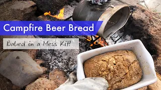 Bake beer bread in a mess kit over a campfire