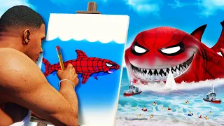 Do NOT Draw This SPIDERMAN SHARK in GTA 5