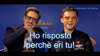 Momenti PADRE-FIGLIO di ROBERT DOWNEY JR e TOM HOLLAND